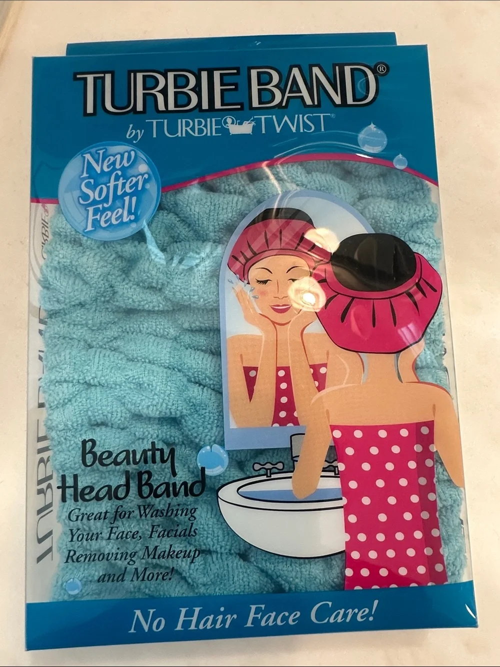 Turbie Band by Turbie Twist Beauty Head Band - Light Blue